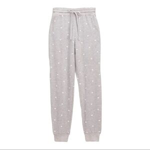 Splendid Embroidered Heart Sweatpant Size Small